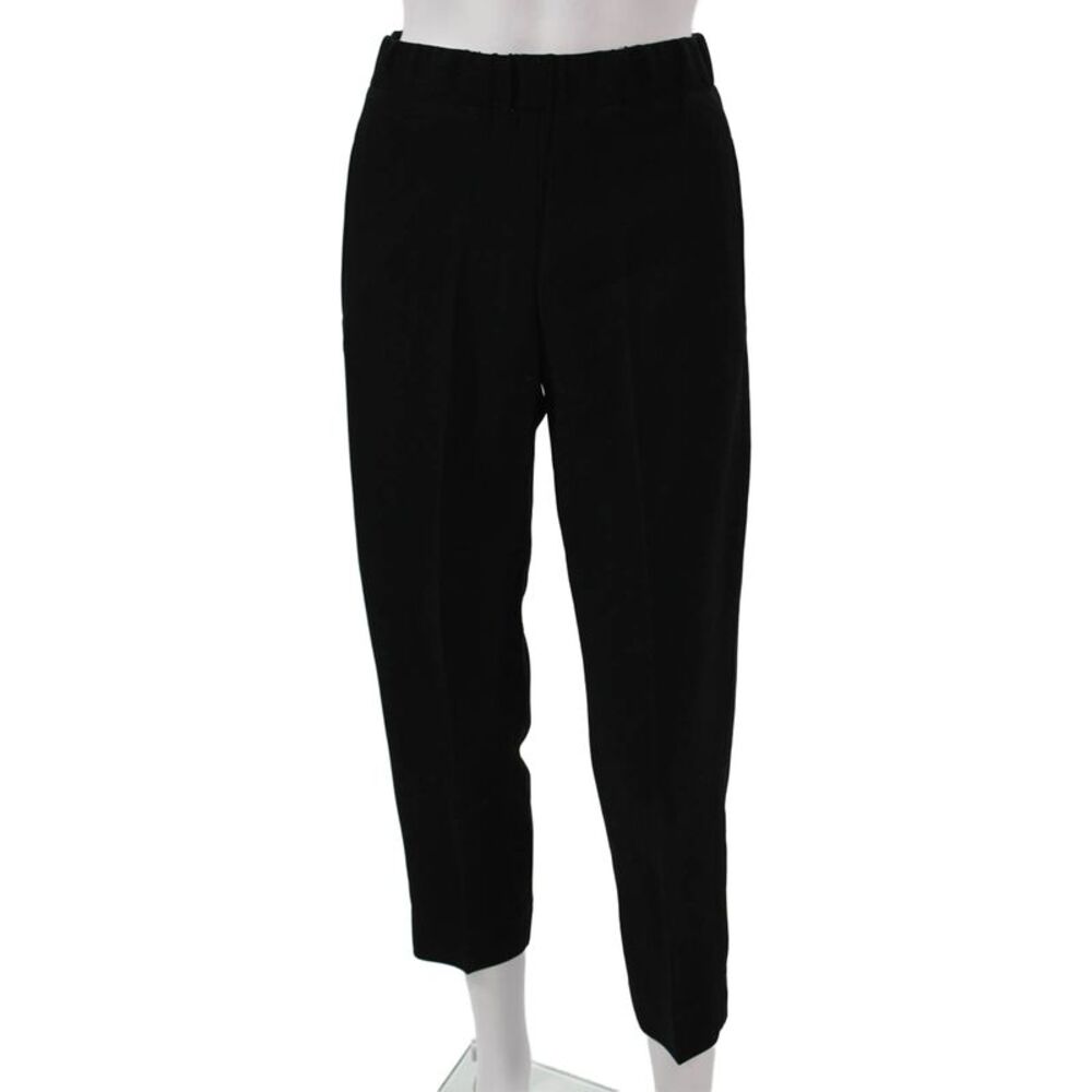 Index Women Ankle Pants Black Pull On Triacetate Regular Size S